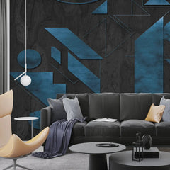 3078-D / Adhesive Boho Wallpaper Peel and Stick: Easy Install Geometric Pattern for Walls, Bedrooms, Kitchens - Modern, Temporary Room Decor - Artevella