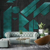 3078-E / Adhesive Boho Wallpaper Peel and Stick: Easy Install Geometric Pattern for Walls, Bedrooms, Kitchens - Modern, Temporary Room Decor - Artevella