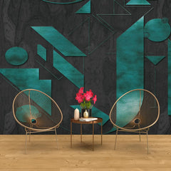 3078-E / Adhesive Boho Wallpaper Peel and Stick: Easy Install Geometric Pattern for Walls, Bedrooms, Kitchens - Modern, Temporary Room Decor - Artevella