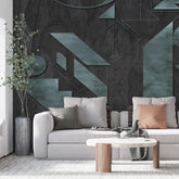 3078-F / Adhesive Boho Wallpaper Peel and Stick: Easy Install Geometric Pattern for Walls, Bedrooms, Kitchens - Modern, Temporary Room Decor - Artevella