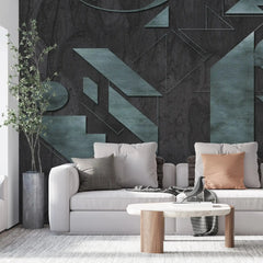 3078-F / Adhesive Boho Wallpaper Peel and Stick: Easy Install Geometric Pattern for Walls, Bedrooms, Kitchens - Modern, Temporary Room Decor - Artevella