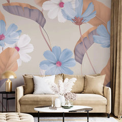 3080-A / Vibrant Boho Floral Wallpaper: Peel and Stick for Easy Application - Self Adhesive, Temporary Wall Mural for DIY Decor - Artevella