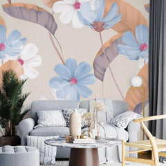 3080-A / Vibrant Boho Floral Wallpaper: Peel and Stick for Easy Application - Self Adhesive, Temporary Wall Mural for DIY Decor - Artevella