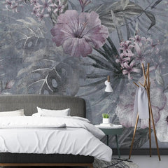 3081-A / Vibrant Floral Peelable Stickable Wallpaper - Transform Your Living Room with Easy Install Art Deco Design - Artevella