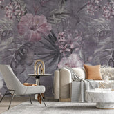 3081-B / Vibrant Floral Peelable Stickable Wallpaper - Transform Your Living Room with Easy Install Art Deco Design - Artevella