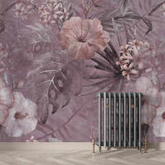 3081-C / Vibrant Floral Peelable Stickable Wallpaper - Transform Your Living Room with Easy Install Art Deco Design - Artevella