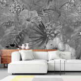 3081-F / Vibrant Floral Peelable Stickable Wallpaper - Transform Your Living Room with Easy Install Art Deco Design - Artevella