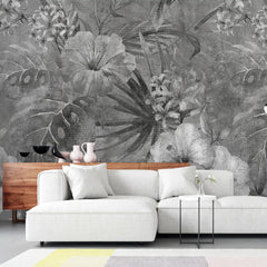 3081-F / Vibrant Floral Peelable Stickable Wallpaper - Transform Your Living Room with Easy Install Art Deco Design - Artevella