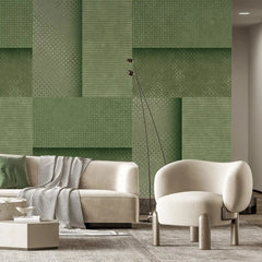 3082-C / Peel and Stick Wallpaper: Blue Tile Square Pattern, Easy Install, Adhesive Wall Decor for Bathroom, Kitchen, and Living Room - Artevella