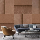 3082-E / Peel and Stick Wallpaper: Blue Tile Square Pattern, Easy Install, Adhesive Wall Decor for Bathroom, Kitchen, and Living Room - Artevella