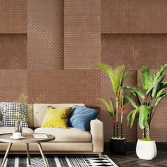 3082-E / Peel and Stick Wallpaper: Blue Tile Square Pattern, Easy Install, Adhesive Wall Decor for Bathroom, Kitchen, and Living Room - Artevella