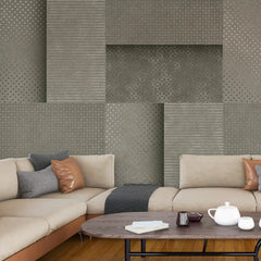 3082-F / Peel and Stick Wallpaper: Blue Tile Square Pattern, Easy Install, Adhesive Wall Decor for Bathroom, Kitchen, and Living Room - Artevella