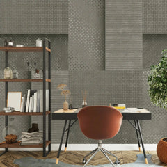 3082-F / Peel and Stick Wallpaper: Blue Tile Square Pattern, Easy Install, Adhesive Wall Decor for Bathroom, Kitchen, and Living Room - Artevella