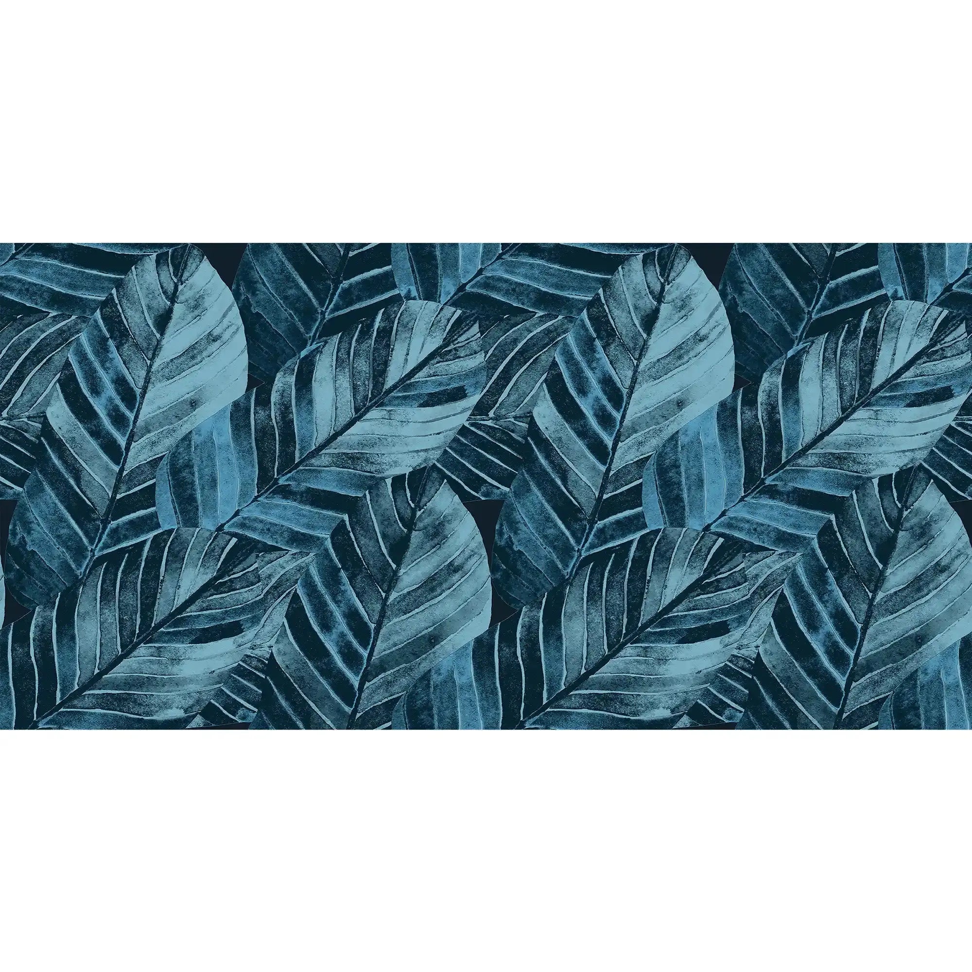 3087-C / Leaf Wallpaper: Green Palm Print, Sticky Wallpaper for Walls, Ideal for DIY Decor & Renters - Artevella