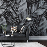 3087-F / Leaf Wallpaper: Green Palm Print, Sticky Wallpaper for Walls, Ideal for DIY Decor & Renters - Artevella
