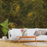 3090-C / Trendy Geometric Floral Self-Adhesive Wallpaper: Transform Your Walls with Easy Install - Artevella