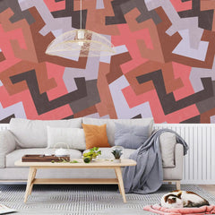 3091-D / Peel and Stick Geometric Wallpaper - Versatile Wall Mural for Bathroom, Bedroom, Kitchen, and Living Room - Artevella
