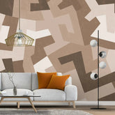3091-E / Peel and Stick Geometric Wallpaper - Versatile Wall Mural for Bathroom, Bedroom, Kitchen, and Living Room - Artevella