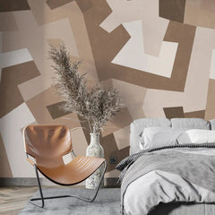 3091-E / Peel and Stick Geometric Wallpaper - Versatile Wall Mural for Bathroom, Bedroom, Kitchen, and Living Room - Artevella