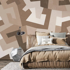3091-E / Peel and Stick Geometric Wallpaper - Versatile Wall Mural for Bathroom, Bedroom, Kitchen, and Living Room - Artevella