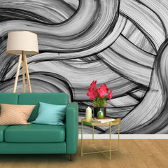 3092-F / Peelable Stickable Wallpaper with Colorful Wavy Lines - Bold, Contemporary Geometric Design for Any Room - Artevella