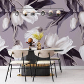 3094-C / Abstract Floral Peel and Stick Wallpaper, Tulips Modern Design Mural for Walls - Artevella