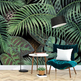 3096-C / Jungle Leaves Wallpaper - Tropical Botanical Wall Decor - Self Adhesive, Peel and Stick - Modern and Contemporary - Artevella