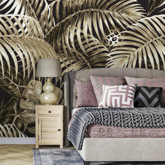 3096-D / Jungle Leaves Wallpaper - Tropical Botanical Wall Decor - Self Adhesive, Peel and Stick - Modern and Contemporary - Artevella