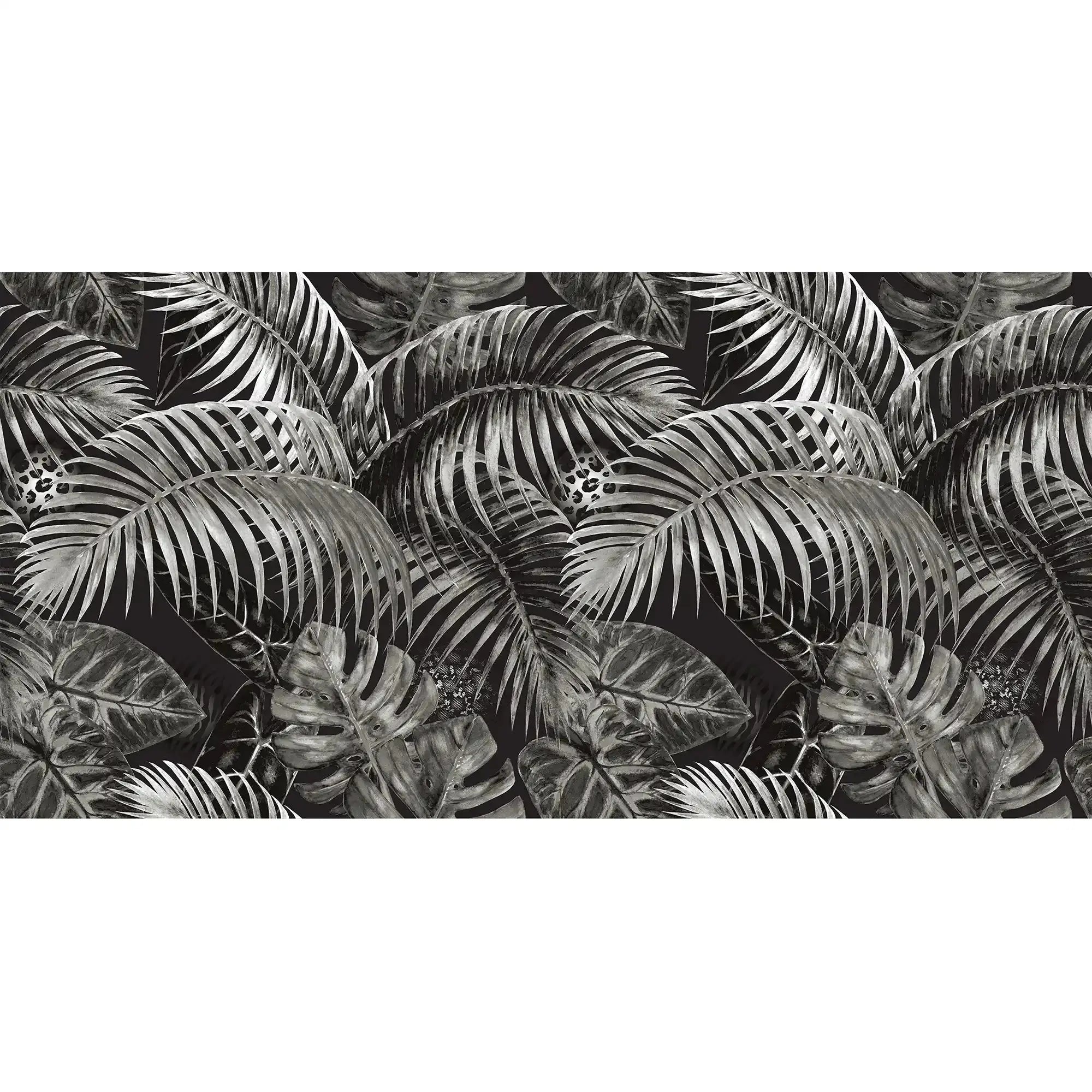 3096-E / Jungle Leaves Wallpaper - Tropical Botanical Wall Decor - Self Adhesive, Peel and Stick - Modern and Contemporary - Artevella