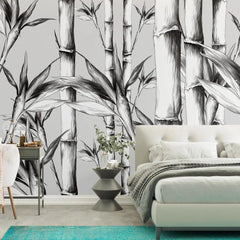 3098-A / Peel and Stick Wallpaper: Modern Bamboo Pattern, Easy Install for Kitchen and Bathroom, Removable Wallpaper - Artevella