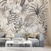 3099-F / Contemporary Floral Peel and Stick Wallpaper, Trendy Tropical Pattern, Adhesive Wall Paper, Easy Installation for Kitchen, Bedroom, Bathroom - Artevella