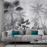 3100-E / Tropical Jungle Peel and Stick Wallpaper, Modern Palm Tree Design, Adhesive Wall Decor for Bedroom, Living Room, Bathroom - Artevella