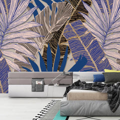 3103-C / Botanical Wall Mural - Self Adhesive, Palm Leaf Tropical Wallpaper for Any Room - Artevella