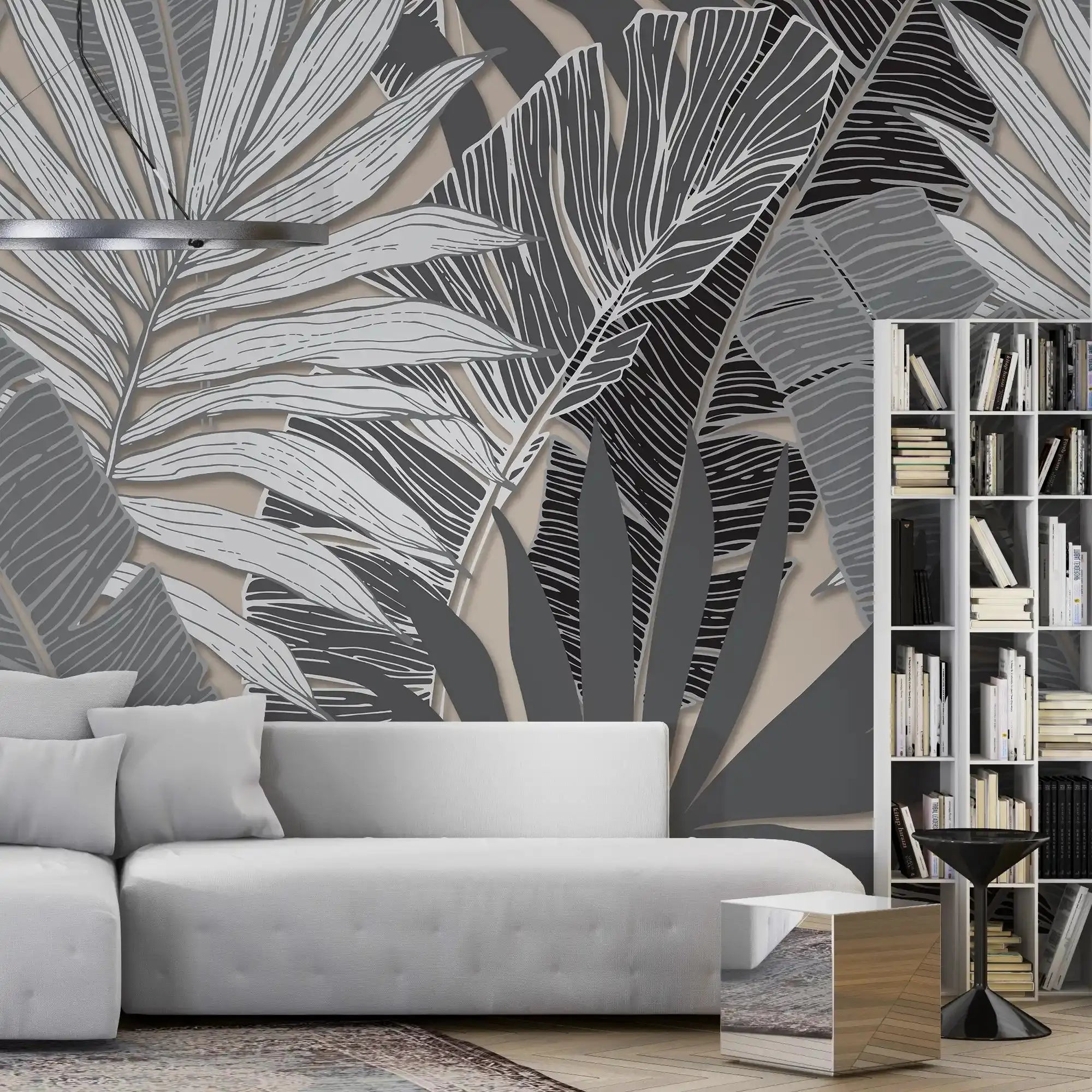 3103-E / Botanical Wall Mural - Self Adhesive, Palm Leaf Tropical Wallpaper for Any Room - Artevella