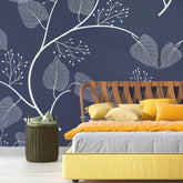 3104-C / Floral Peel and Stick Wallpaper, Botanical Leaf Design Wall Mural - Artevella