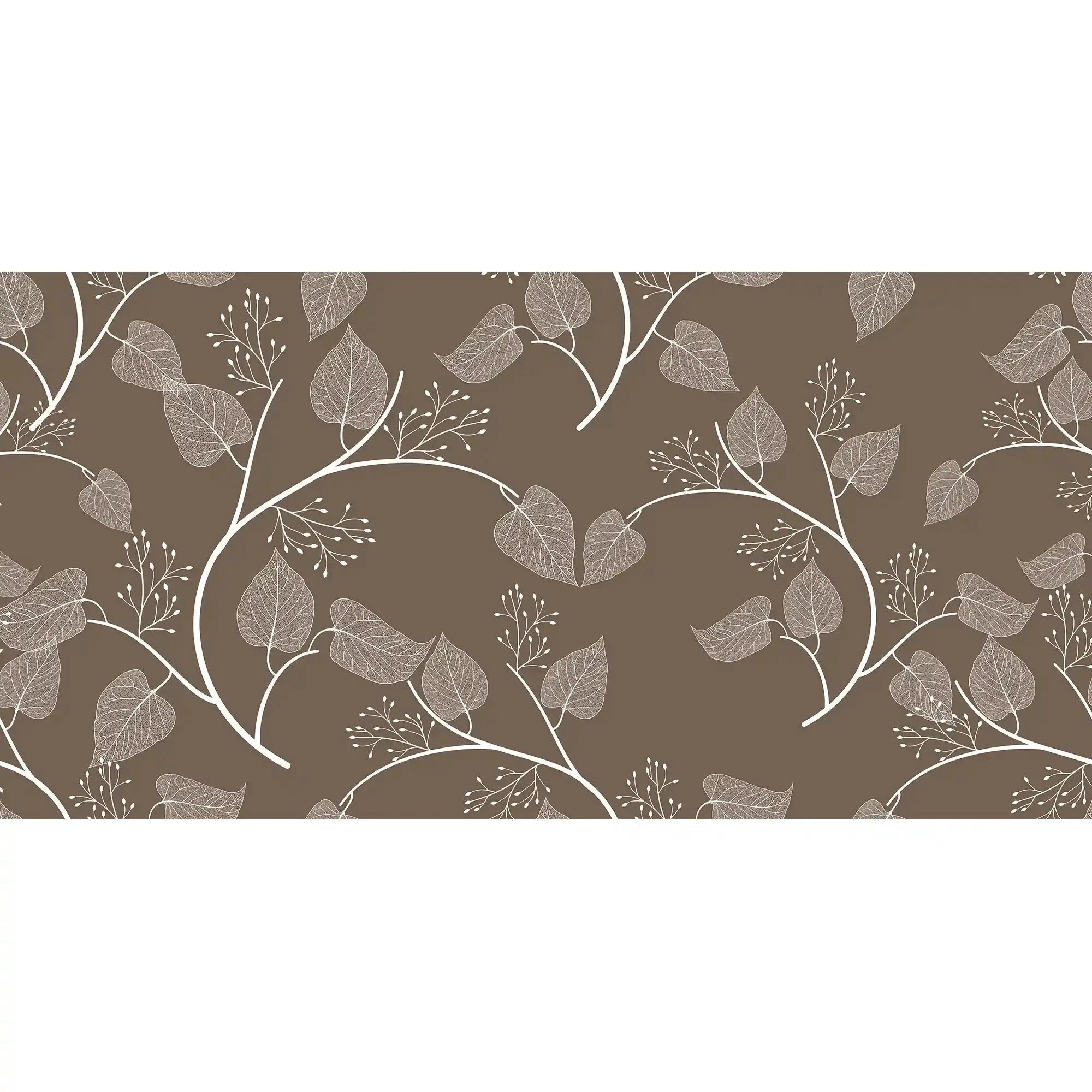 3104-D / Floral Peel and Stick Wallpaper, Botanical Leaf Design Wall Mural - Artevella