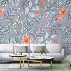 3105-C / Peel and Stick Floral Wallpaper: Pink Flowers and Leaf Design, Easy Apply Wall Decor for Bedroom & Bathroom - Artevella