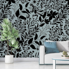 3105-F / Peel and Stick Floral Wallpaper: Pink Flowers and Leaf Design, Easy Apply Wall Decor for Bedroom & Bathroom - Artevella