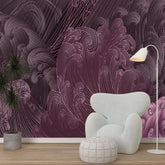 3110-F / Bold Pattern Abstract Wave Wallpaper: Peel and Stick, Adhesive Wall Decor for Modern Home, Easy to Install Mural - Artevella