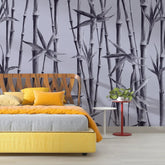3112-E / Bamboo Branches Wall Mural: Self Adhesive, Peel and Stick Wallpaper for Tranquil Room Decor - Artevella