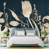 3113-A / Wild Floral Abstract Wallpaper: Peel and Stick Design for Modern Wall Decor in Any Room - Artevella