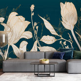 3113-C / Wild Floral Abstract Wallpaper: Peel and Stick Design for Modern Wall Decor in Any Room - Artevella