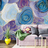 3116-C / Romantic Rose Patterned Wallpaper: Peelable and Stickable, Perfect for Contemporary Colorful Wall Decor - Artevella