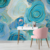 3116-E / Romantic Rose Patterned Wallpaper: Peelable and Stickable, Perfect for Contemporary Colorful Wall Decor - Artevella