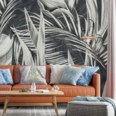 3119-E / Peel and Stick Wallpaper with Exotic Palm Leaves, Palm Leaves Pattern Peel and Stick Wallpaper: Tropical, Botanical Wallpaper - Artevella