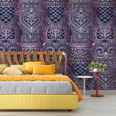 3121-C / Peel and Stick Wallpaper, Elegant Ornamental Patterns, Modern Room Decor, Abstract Wall Mural - Artevella