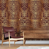 3121-E / Peel and Stick Wallpaper, Elegant Ornamental Patterns, Modern Room Decor, Abstract Wall Mural - Artevella