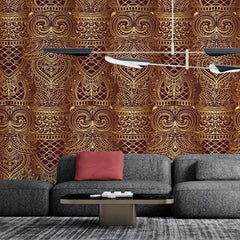 3121-E / Peel and Stick Wallpaper, Elegant Ornamental Patterns, Modern Room Decor, Abstract Wall Mural - Artevella