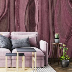 3123-E / Modern Green Striped Self-Adhesive Wallpaper, Trendy Peel and Stick Wallpaper, Natural Green Tree Bark Pattern Wall Mural - Artevella