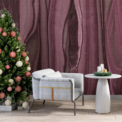 3123-E / Modern Green Striped Self-Adhesive Wallpaper, Trendy Peel and Stick Wallpaper, Natural Green Tree Bark Pattern Wall Mural - Artevella